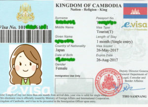 カンボジアe.visa画像
